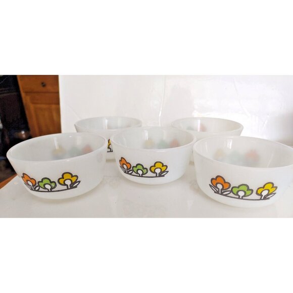 Anchor Hocking Fire King Springfield Collection Custard/Baking Dishes set of 5 - Picture 5 of 10